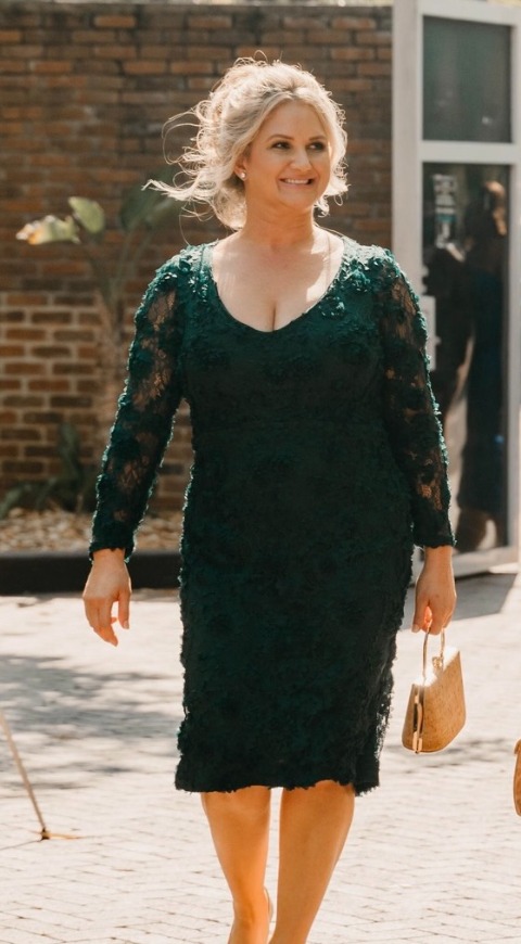 emerald green funeral dress Satin Long Dress Tied Back Emerald